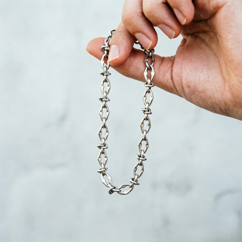 Men's 316 Stainless Steel Thorn Knot Necklace, Gothic Style